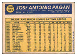 1970 Topps Baseball #643 Jose Pagan Pirates VG-EX 499113