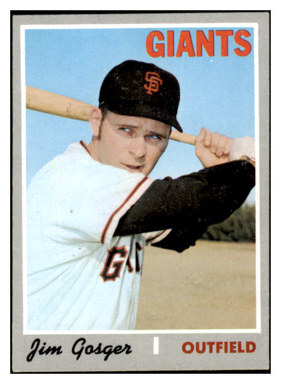 1970 Topps Baseball #651 Jim Gosger Giants NR-MT 499149