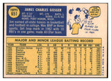 1970 Topps Baseball #651 Jim Gosger Giants NR-MT 499149