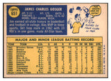 1970 Topps Baseball #651 Jim Gosger Giants EX-MT 499150