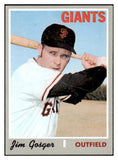 1970 Topps Baseball #651 Jim Gosger Giants EX-MT 499151