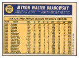 1970 Topps Baseball #653 Moe Drabowsky Royals NR-MT 499159