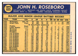 1970 Topps Baseball #655 John Roseboro Senators NR-MT 499167