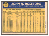 1970 Topps Baseball #655 John Roseboro Senators EX-MT 499168