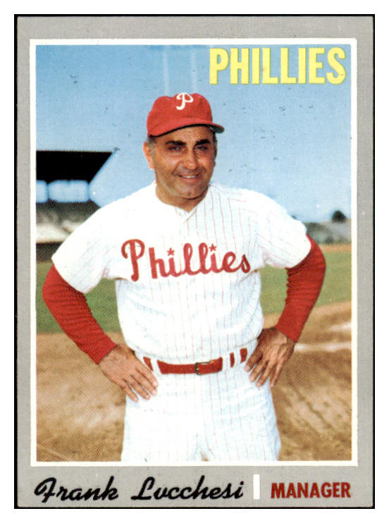 1970 Topps Baseball #662 Frank Lucchesi Phillies NR-MT 499193