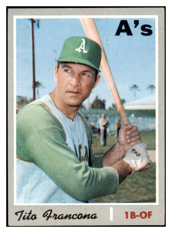 1970 Topps Baseball #663 Tito Francona A's EX-MT 499197