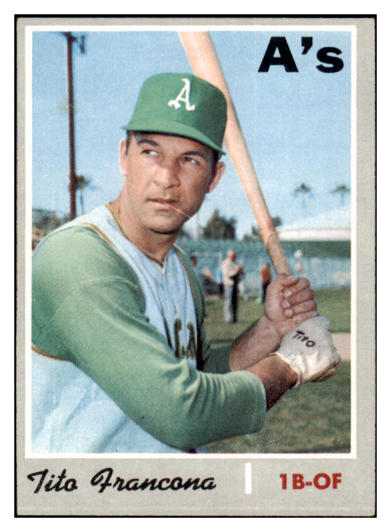 1970 Topps Baseball #663 Tito Francona A's EX 499198