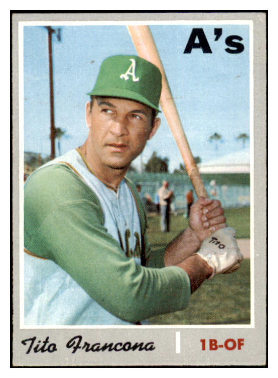 1970 Topps Baseball #663 Tito Francona A's EX 499199