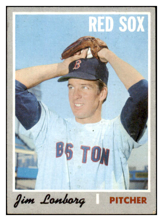 1970 Topps Baseball #665 Jim Lonborg Red Sox EX 499207