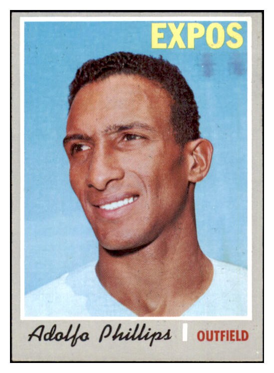 1970 Topps Baseball #666 Adolfo Phillips Expos EX-MT 499212