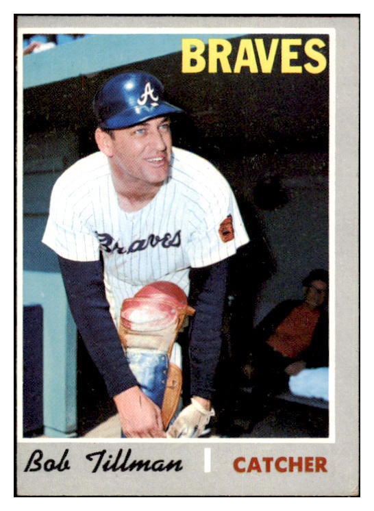 1970 Topps Baseball #668 Bob Tillman Braves EX 499224