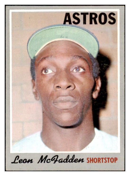 1970 Topps Baseball #672 Leon McFadden Astros EX-MT 499240