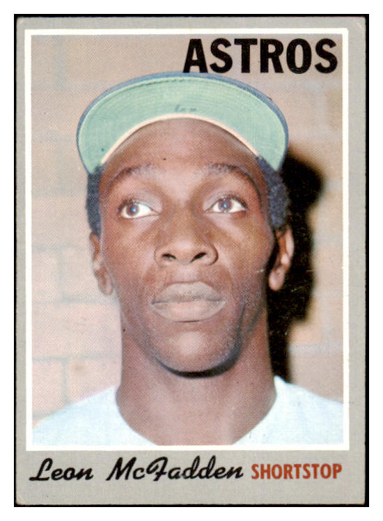 1970 Topps Baseball #672 Leon McFadden Astros EX 499241