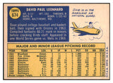 1970 Topps Baseball #674 Dave Leonhard Orioles NR-MT 499248