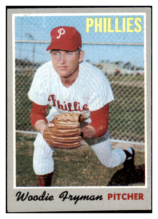 1970 Topps Baseball #677 Woodie Fryman Phillies EX 499265