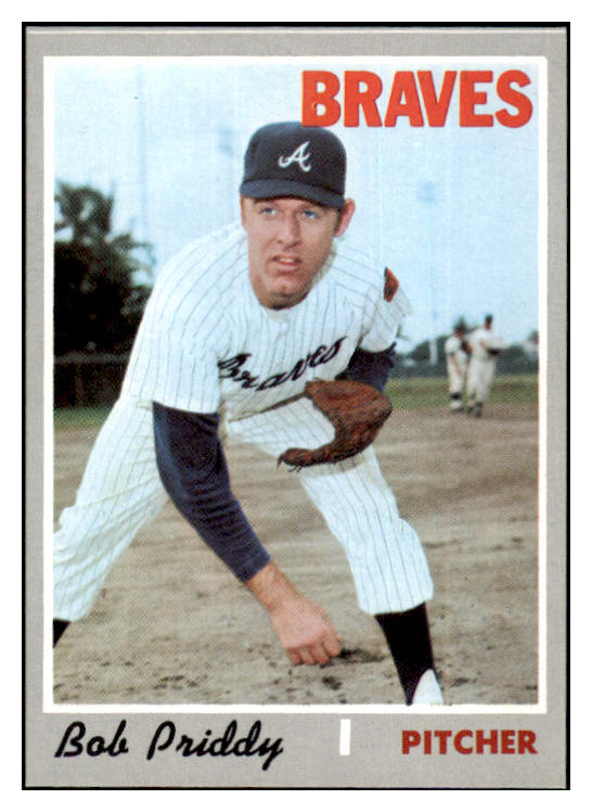 1970 Topps Baseball #687 Bob Priddy Braves NR-MT 499310