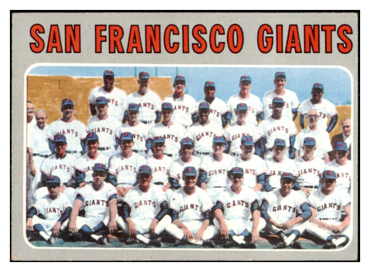 1970 Topps Baseball #696 San Francisco Giants Team NR-MT 499354