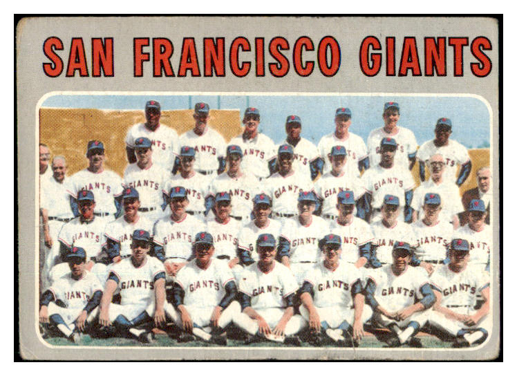 1970 Topps Baseball #696 San Francisco Giants Team VG 499357