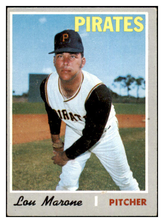 1970 Topps Baseball #703 Lou Marone Pirates EX 499385