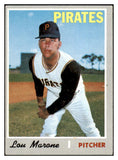 1970 Topps Baseball #703 Lou Marone Pirates EX 499385