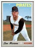 1970 Topps Baseball #703 Lou Marone Pirates EX 499386