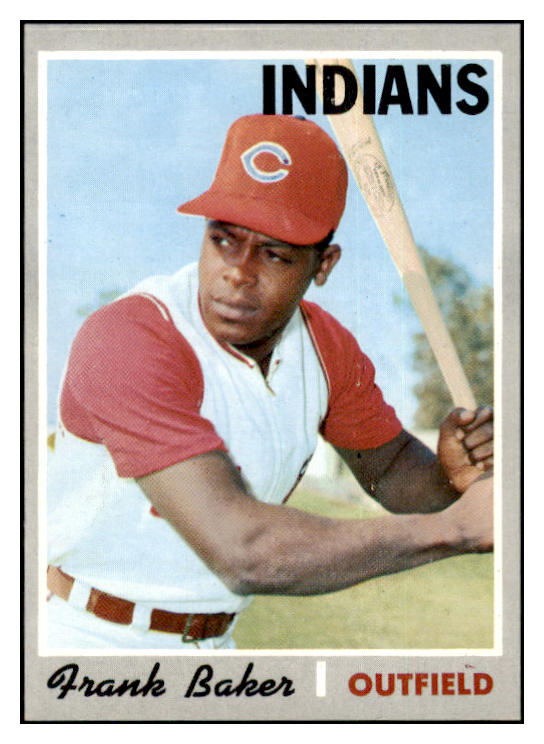 1970 Topps Baseball #704 Frank Baker Indians NR-MT 499387