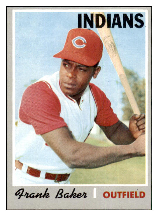 1970 Topps Baseball #704 Frank Baker Indians NR-MT 499388