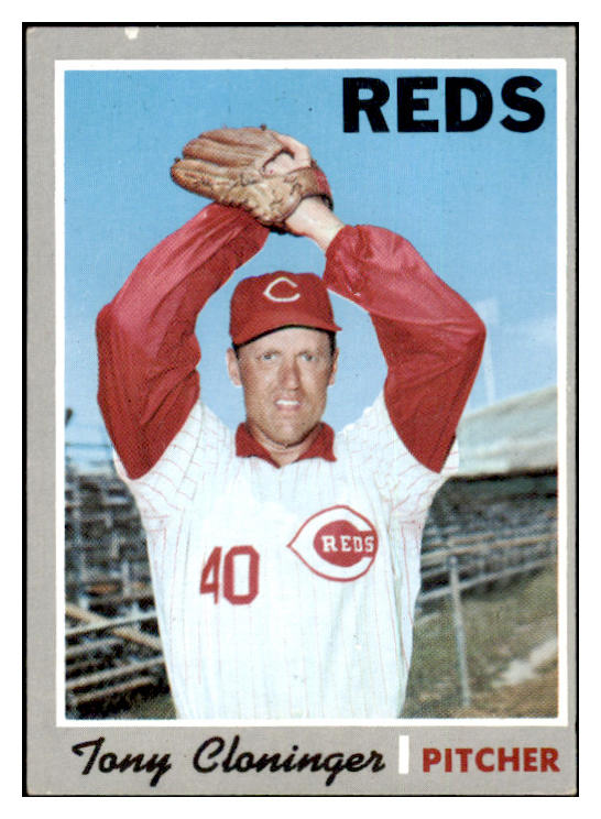 1970 Topps Baseball #705 Tony Cloninger Reds EX-MT 499392