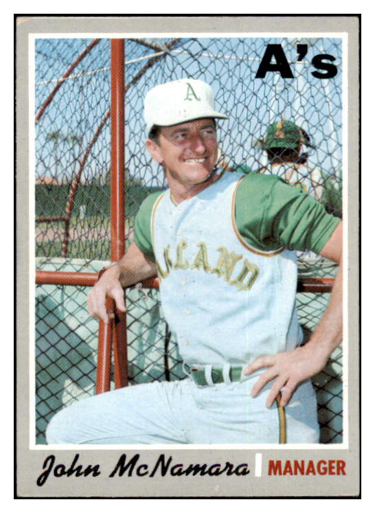 1970 Topps Baseball #706 John McNamara A's NR-MT 499398