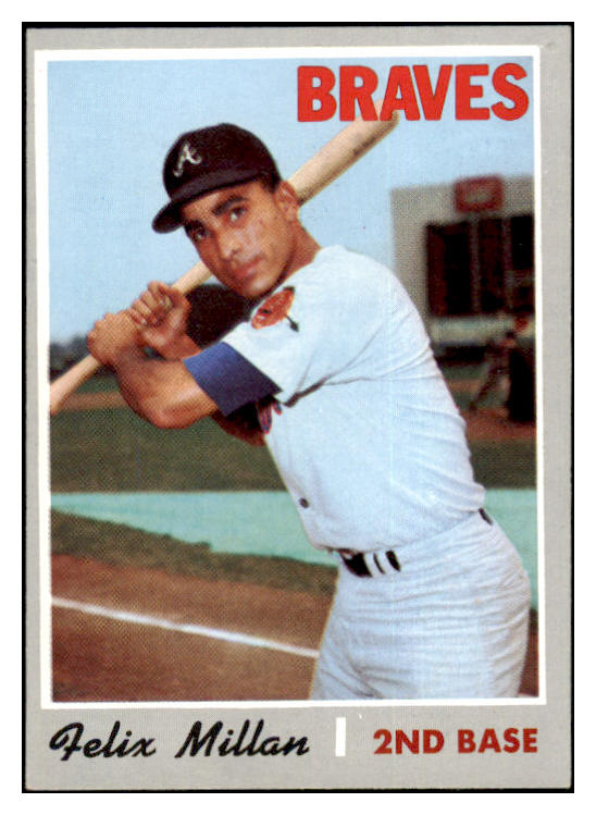 1970 Topps Baseball #710 Felix Millan Braves NR-MT 499416
