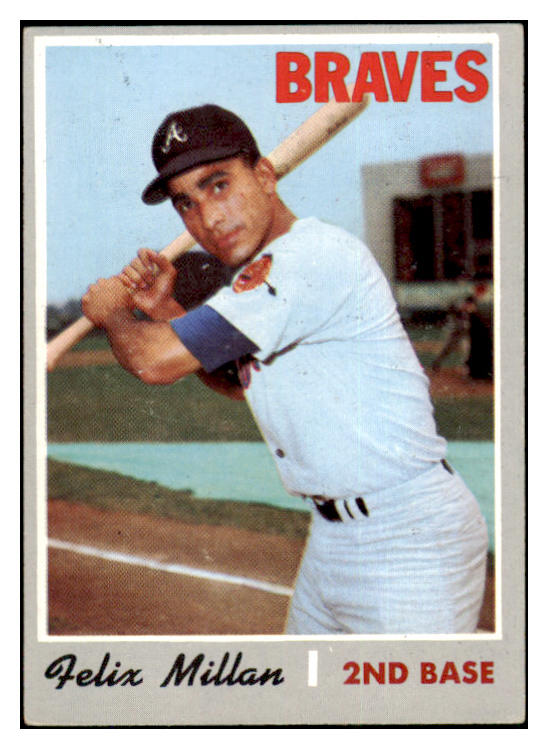 1970 Topps Baseball #710 Felix Millan Braves EX-MT 499418
