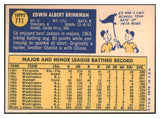 1970 Topps Baseball #711 Ed Brinkman Senators NR-MT 499421