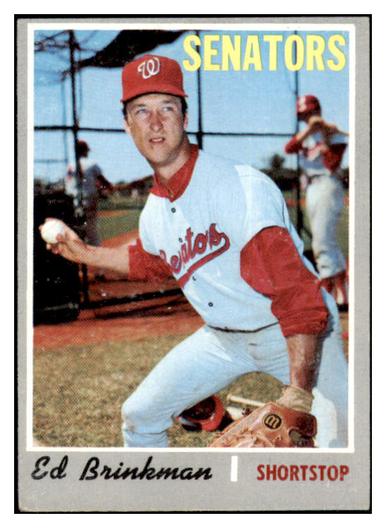 1970 Topps Baseball #711 Ed Brinkman Senators EX 499424