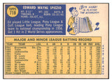 1970 Topps Baseball #718 Ed Spiezio Padres EX-MT 499450