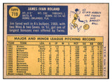 1970 Topps Baseball #719 Jim Roland A's EX-MT 499453