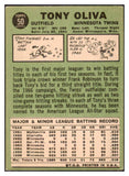1967 Topps Baseball #050 Tony Oliva Twins EX 499464