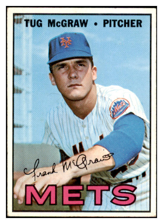 1967 Topps Baseball #348 Tug McGraw Mets EX 499466
