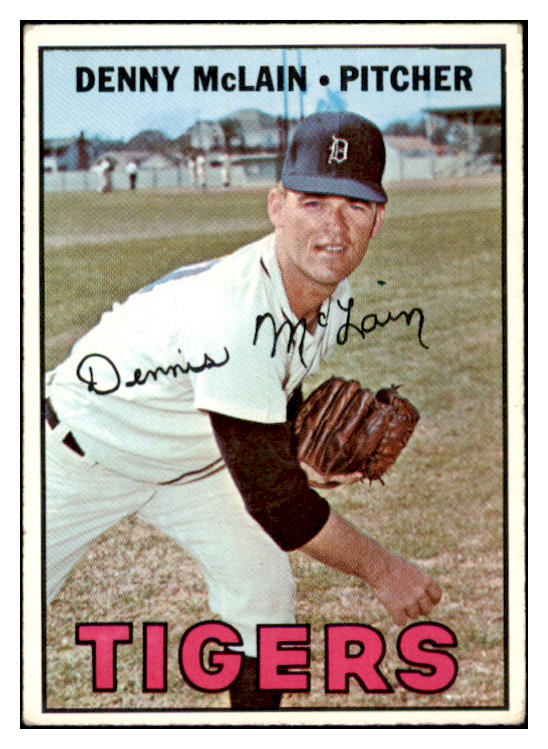 1967 Topps Baseball #420 Denny McLain Tigers VG-EX 499470