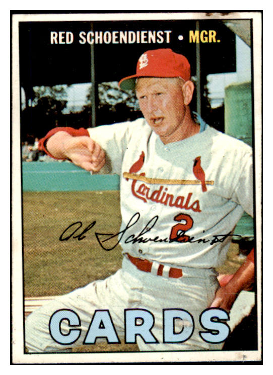 1967 Topps Baseball #512 Red Schoendienst Cardinals GD-VG 499474