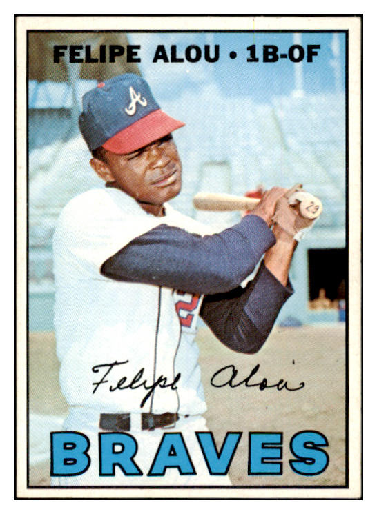 1967 Topps Baseball #530 Felipe Alou Braves EX 499475