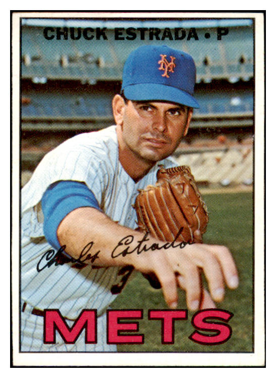1967 Topps Baseball #537 Chuck Estrada Mets EX-MT 499485