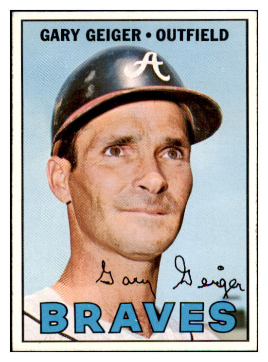 1967 Topps Baseball #566 Gary Geiger Braves EX-MT 499555