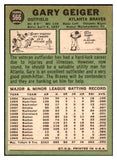 1967 Topps Baseball #566 Gary Geiger Braves GD-VG 499557