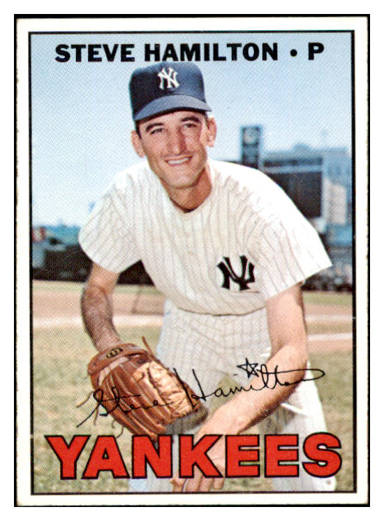 1967 Topps Baseball #567 Steve Hamilton Yankees EX-MT 499559