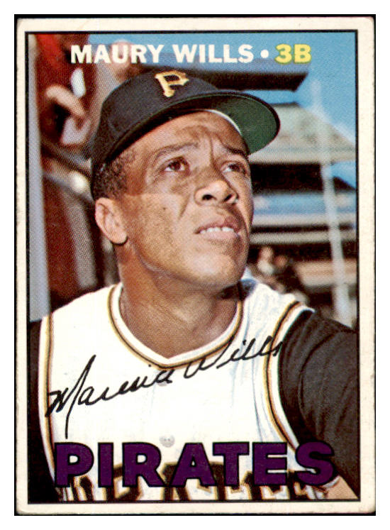 1967 Topps Baseball #570 Maury Wills Pirates EX 499564