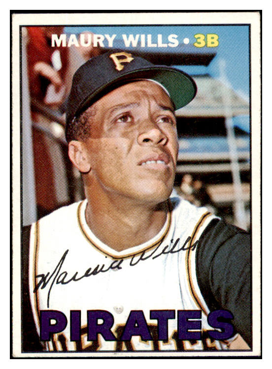 1967 Topps Baseball #570 Maury Wills Pirates EX-MT 499565