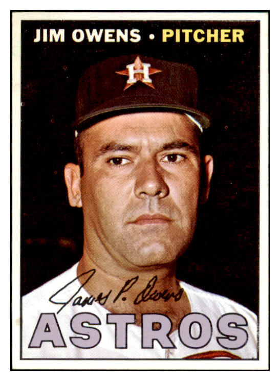 1967 Topps Baseball #582 Jim Owens Astros EX-MT 499589