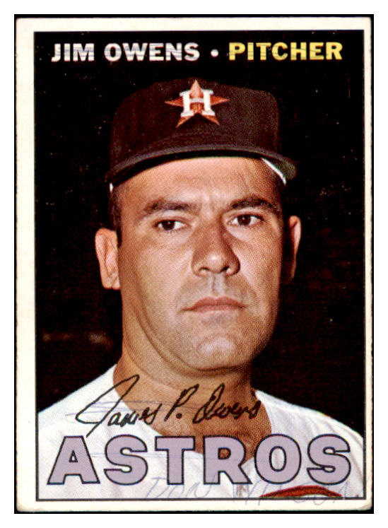 1967 Topps Baseball #582 Jim Owens Astros GD-VG 499590