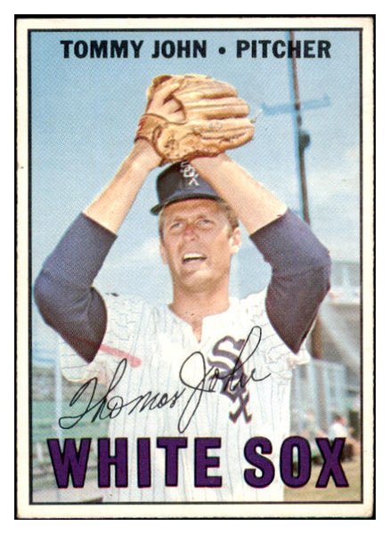 1967 Topps Baseball #609 Tommy John White Sox VG 499657 | Kit Young Cards