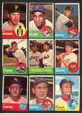 1963 Topps Set Lot 199 Diff EX+/EX-MT Snider Williams Santo 499680